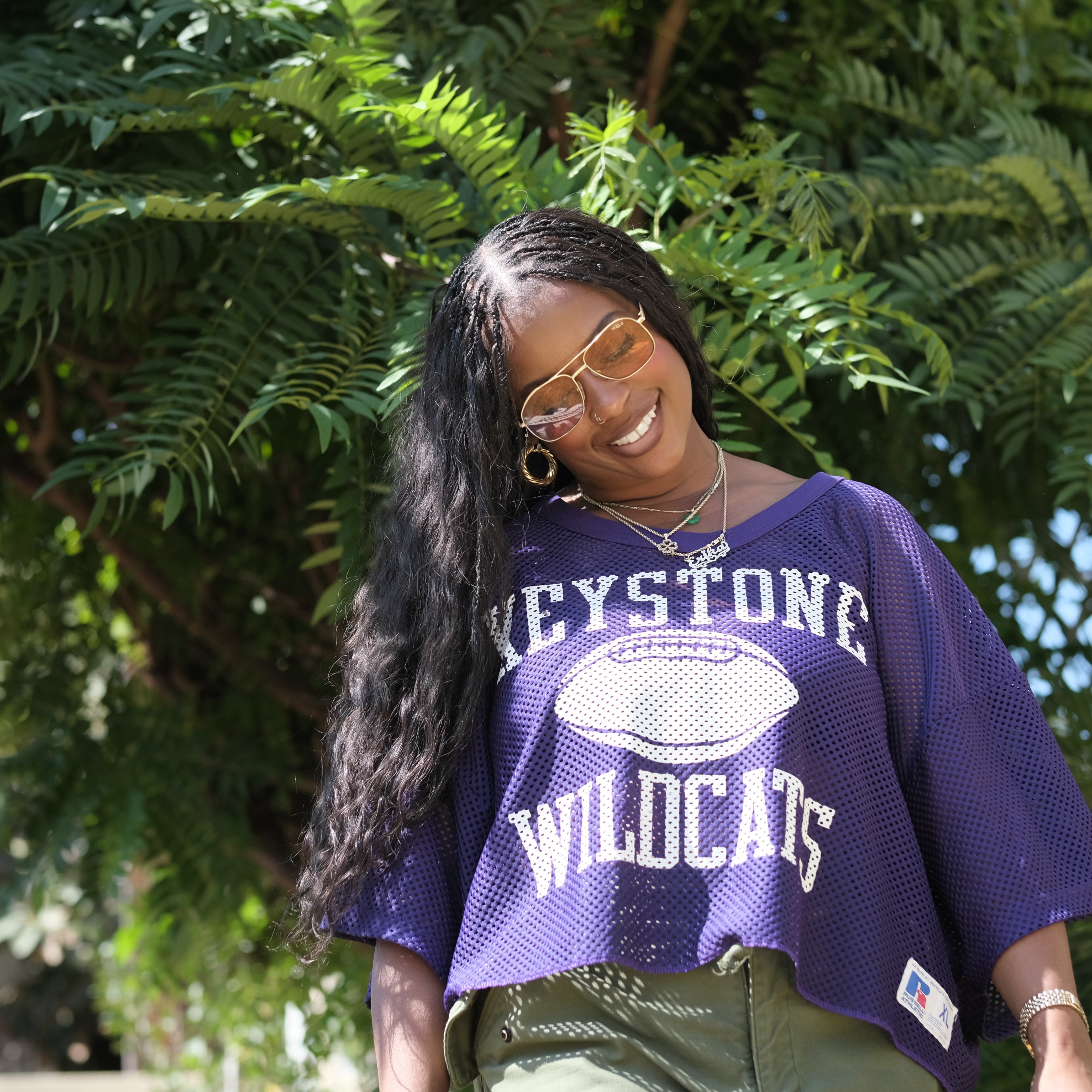 Vintage Purple Mesh Box Jersey